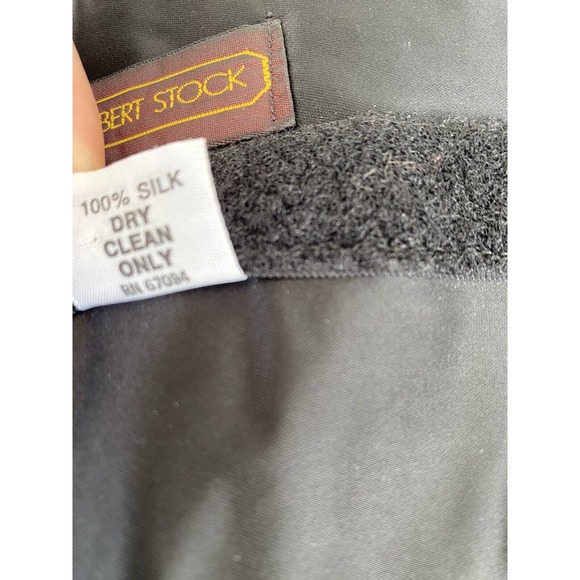 Silk Bow Tie & Cummerbund Set Retro 90s 80s Vintage Designer Robert Stock - Picture 12 of 12